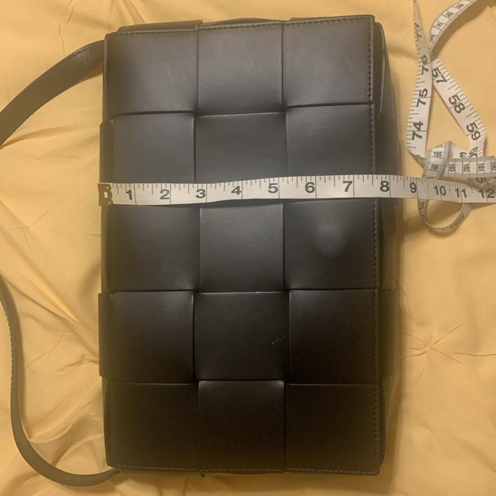 Black Woven Leather handbag - Picture 7 of 9